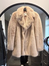 Women’s Zara Pink Faux Fur Coat Size UK M