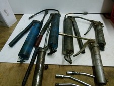 6 VINTAGE  GREASE GUNS to