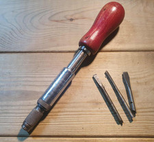 Vintage Spiralux 177 Ratchet Screwdriver Hand Woodworking Tools Old Carpentry