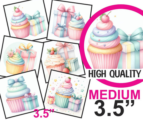 Medium card toppers 5 - 6, 3.5"