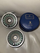 Hardy Marquis salmon No 1 fly fishing reel with spare spool and case 