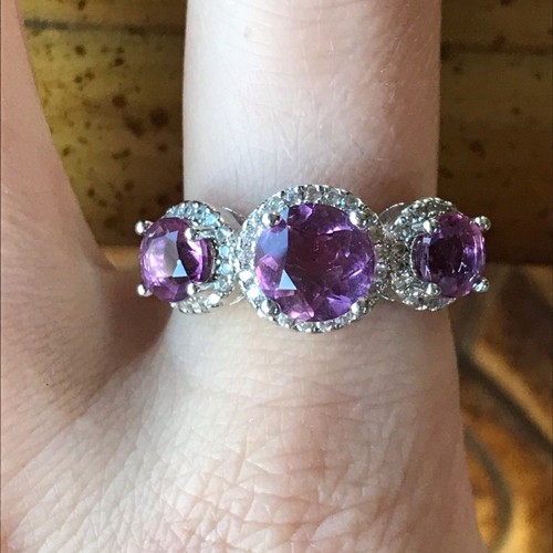 Natural pink fluorite sterling - fluorite,