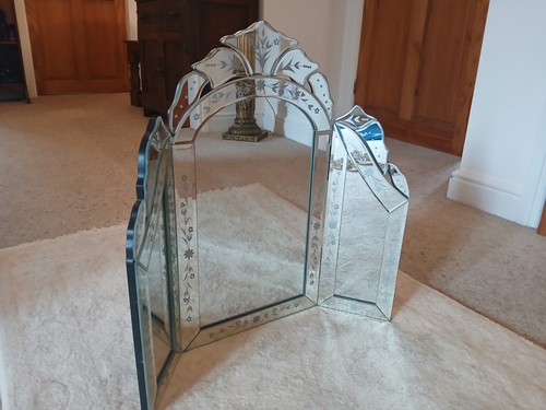 Vintage dressing table mirror - vintage,