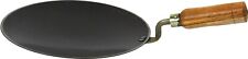 Iron Tawa with Wooden Handle Heavy Duty Roti/Chapati Tava Indian Handmade 12Inch