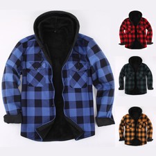 Men Plaid Work Jacket