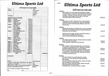 Ultima GTR Price List & Order