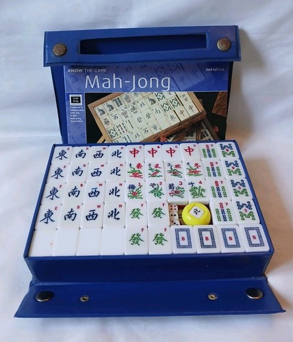 Mahjong set 148 orange - mahjong,
