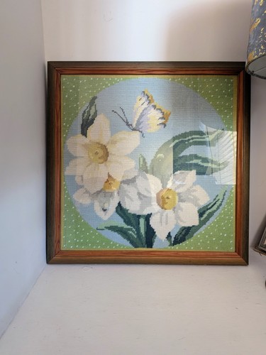 Vintage framed tapestry - tapestry, /