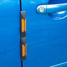 HEAVY DUTY CAR/VAN DOOR REFLECTIVE EDGE GUARD Black Reflectors Orange Protectors