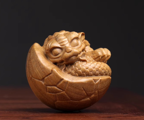 Yz187 hand carved green - yz187, 1.8"