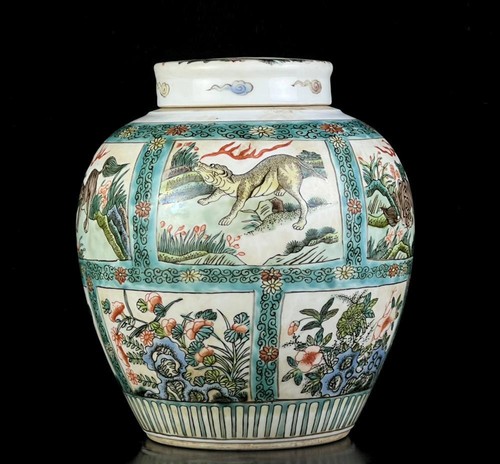 Kangxi signed old chinese five - chinese,