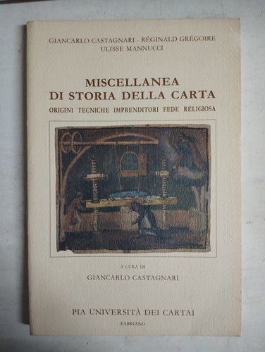 Miscellanea storia della - miscellanea,