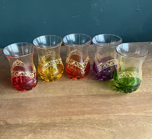 Set moroccan tea glasses - set, 5