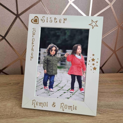 Personalised siblings white - personalised,
