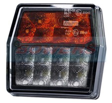 12v LED FRONT SQUARE COMBINATION LIGHT LAMP TRACTOR KIT CAR PLANT MACHINERY