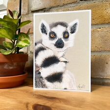 Ring Tailed Lemur Wildlife Art