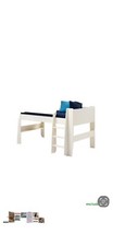 steens for kids mid sleeper white wooden bed