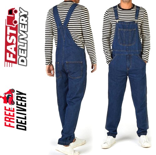 Men relaxed fit dungarees - relaxed,