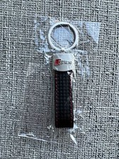 Audi S Line Carbon Effect Keyring *NEW UK* A1,A3,A4,A5,A6, Q2,Q3,Q5,Q7,Q8 e-tron