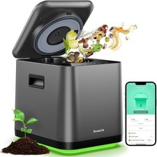 Smart Electric Composter for Kitchen, 3L Compost Bin Indoor Odorless with App &