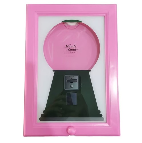Pink candy dispenser wall - candy,