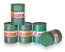 Castrol Oil Drums - Weathered - OO Gauge