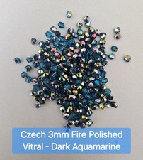 Czech 3mm Fire Polished Beads