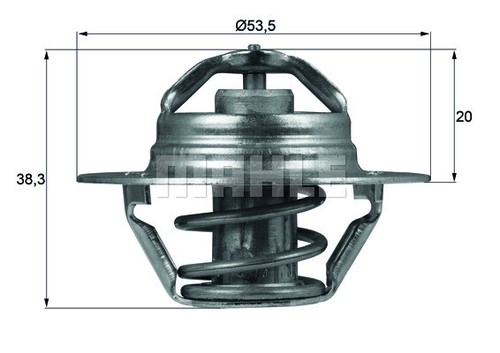 Mahle 82d thermostat - 88,
