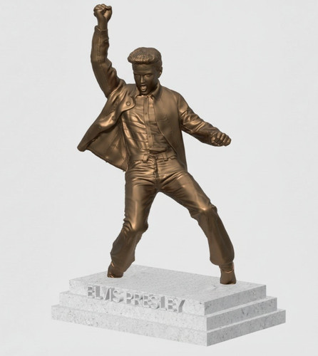 Elvis presley bronze effect - elvis,