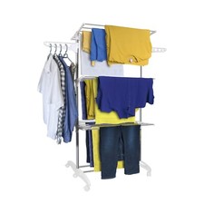 Clothes Airer Clothes Drying Rack Extra Large 4 Tier Clothes Horse Rail Foldable