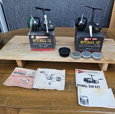 VINTAGE GARCIA MITCHELL 324 & 320 SPINNING REELS - ORIGINAL BOXES - SPARES