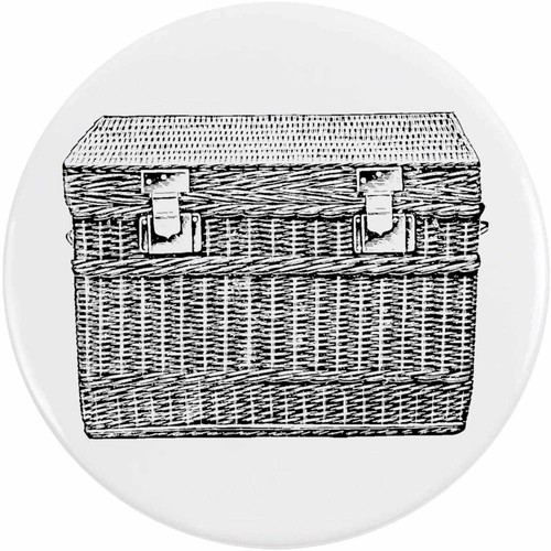Vintage wicker basket button - 'vintage,