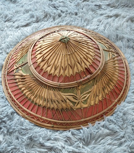 Vintage vietemese bamboo hat - vintage,