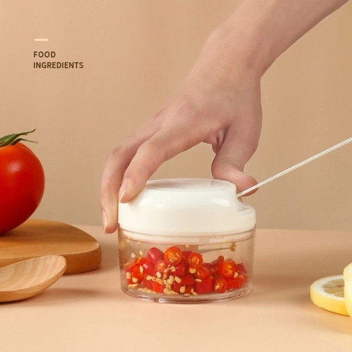 Manual food chopper - chopper, pull