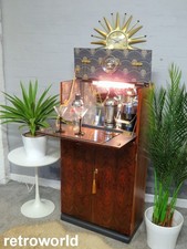 Vintage Retro TURNIDGE of LONDON Home Cocktail Drinks Cabinet Bar