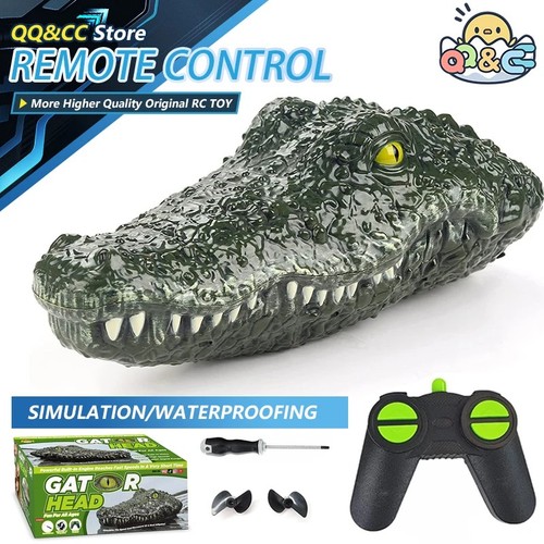 Floating crocodile head toy - rc,