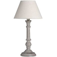 Table Lamp Grey Washed Wooden