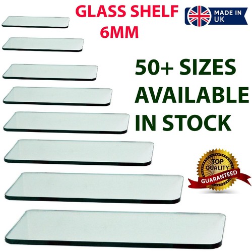 Clear tempered glass shelf - clear,