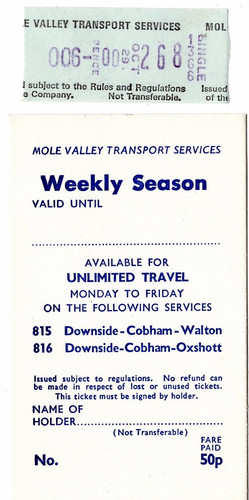 Bus ticket card weekly - card,