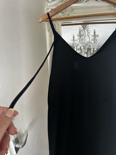 Women black maxi full slip - maxi,