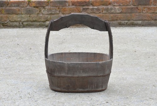 Old vintage wooden rice - vintage,