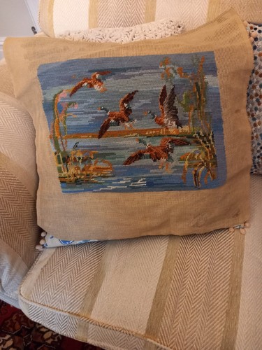 Needlepoint tapestry flying - needlepoint,