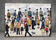 L. S. Lowry Northern Race Meeting CANVAS PAINTING ART PRINT POSTER 1862
