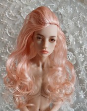 PEACHY -  ANGORA WIG FOR ESLYN, JOYDOLL, SYBARITE ,KD,OTHER SIMILAR DOLLS 
