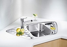 BLANCO LANTOS 9E-IF, Corner Sink, Stainless Kitchen Sink.