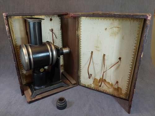 Antique magic lantern kerosene - magic,