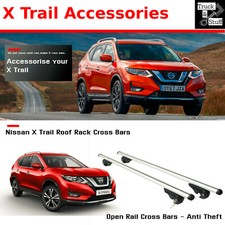 Roof Bars For Nissan X Trail Cross Bars, Roof Rack EASY FIT - NO DRILL FREE P&P