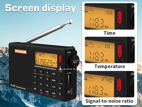 Xhdata r108 portable shortwave - xhdata,