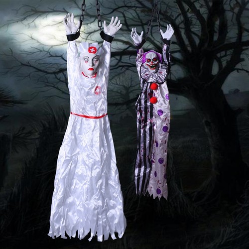 Animated hanging clown - clown, glowing