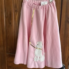 Girls Fleece Poodle Skirt Size